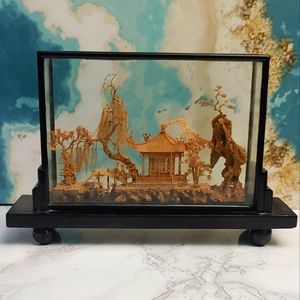 Vintage Japanese Wood Art Dexor